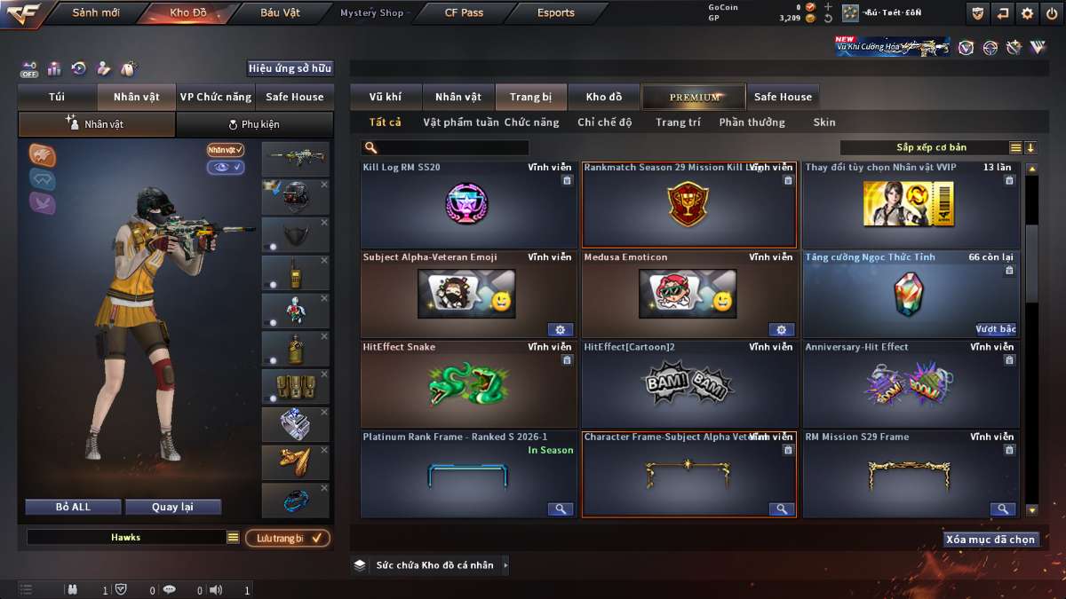 shop acc cf uy tin gia re